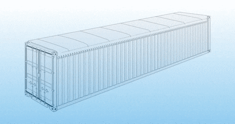 40' Open Top Container